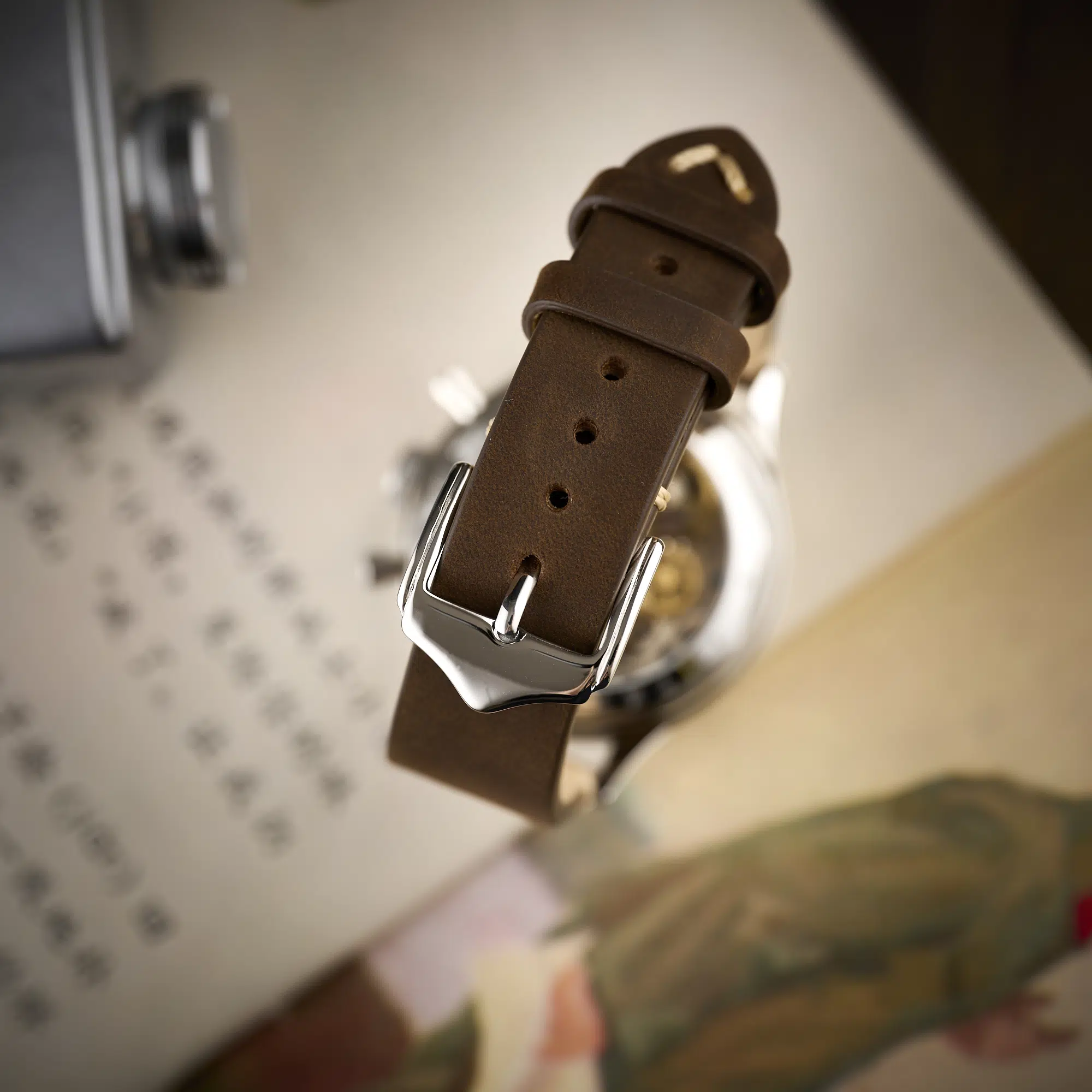 Genuine Brown Leather Strap - Image 4