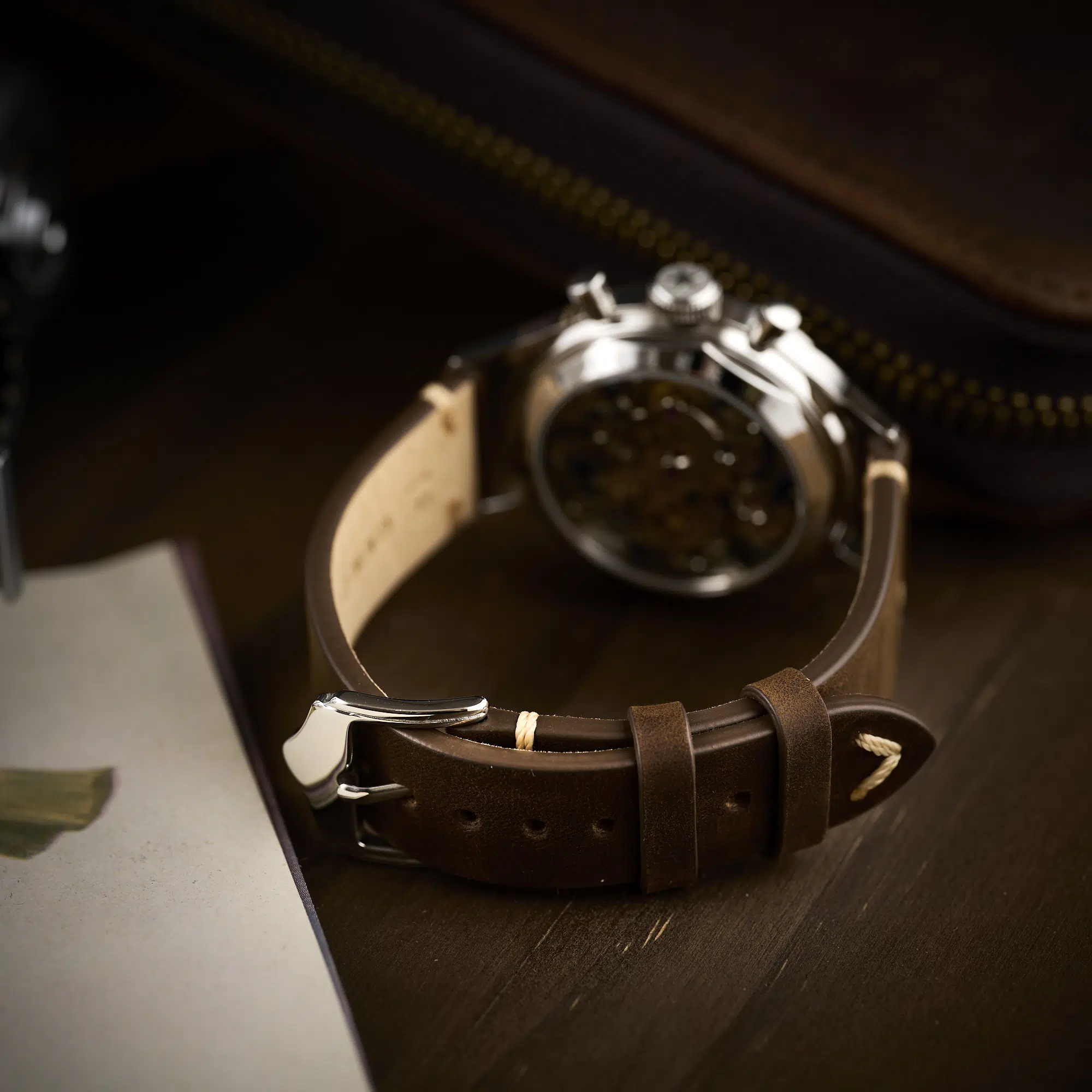 Genuine Brown Leather Strap - Image 5