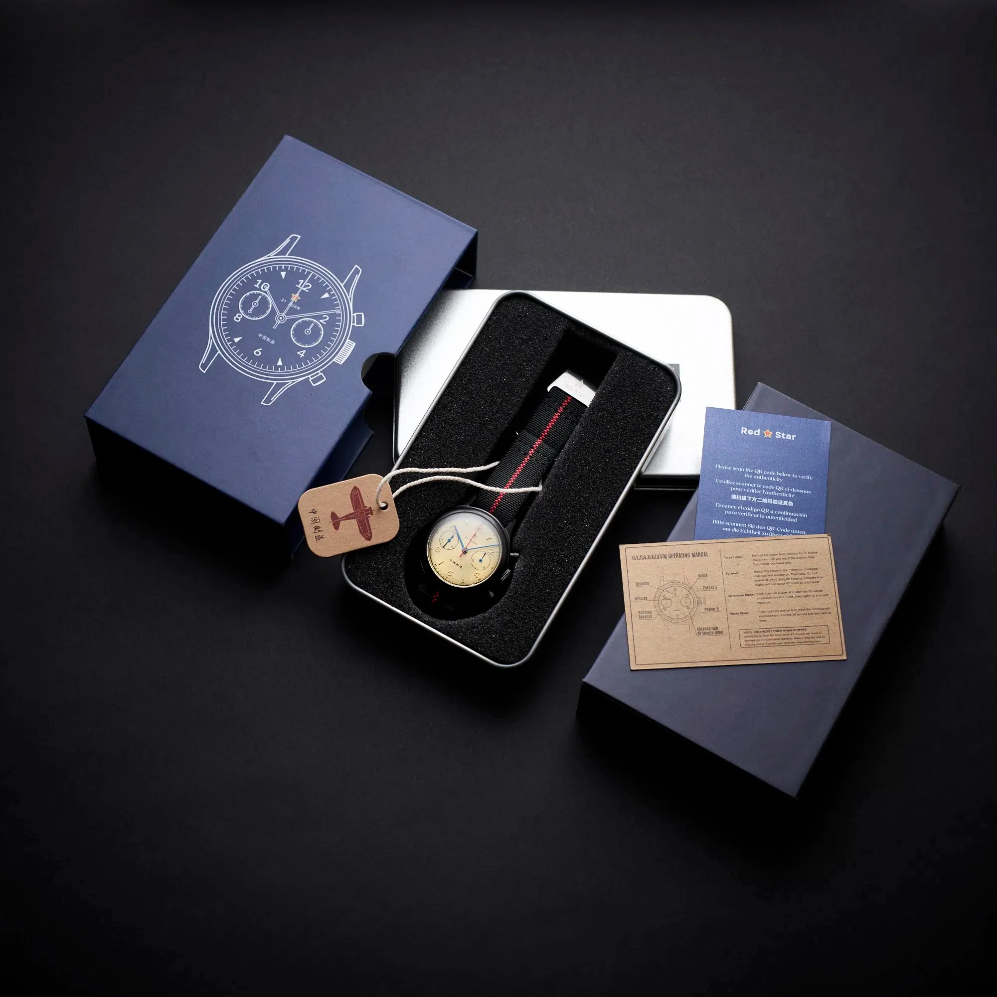 Limited | Black Edition 1963 Seagull Movement | 38mm - Image 8