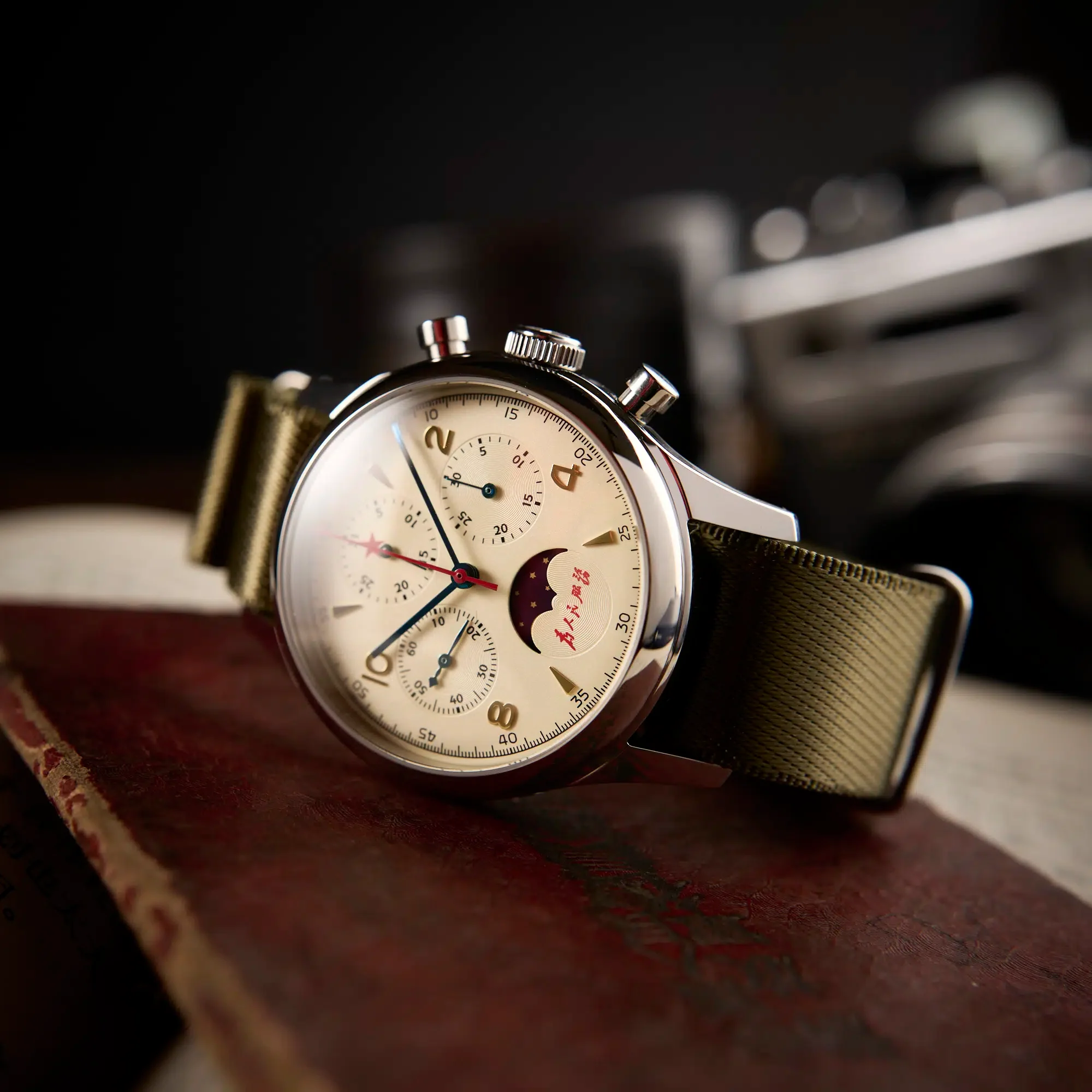 Moonphase Edition 1963 Seagull Movements | 40mm | Cream Dial - Image 6