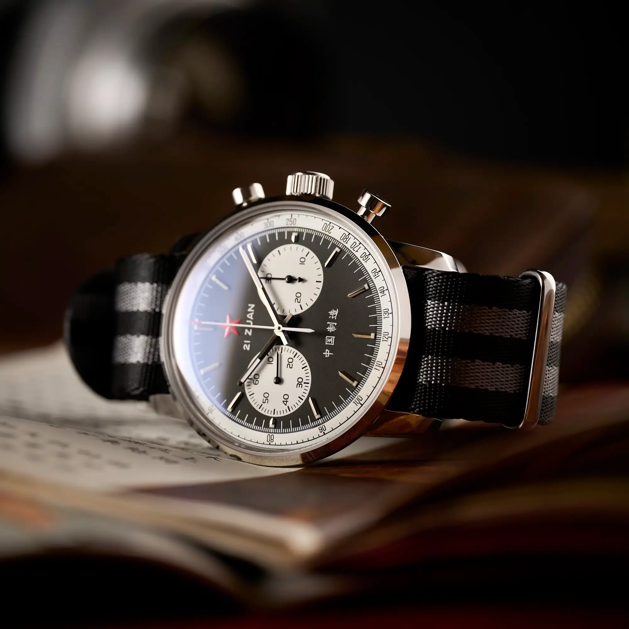 Sports Edition 1963 Seagull Movement | Black Panda | 42mm - Image 6