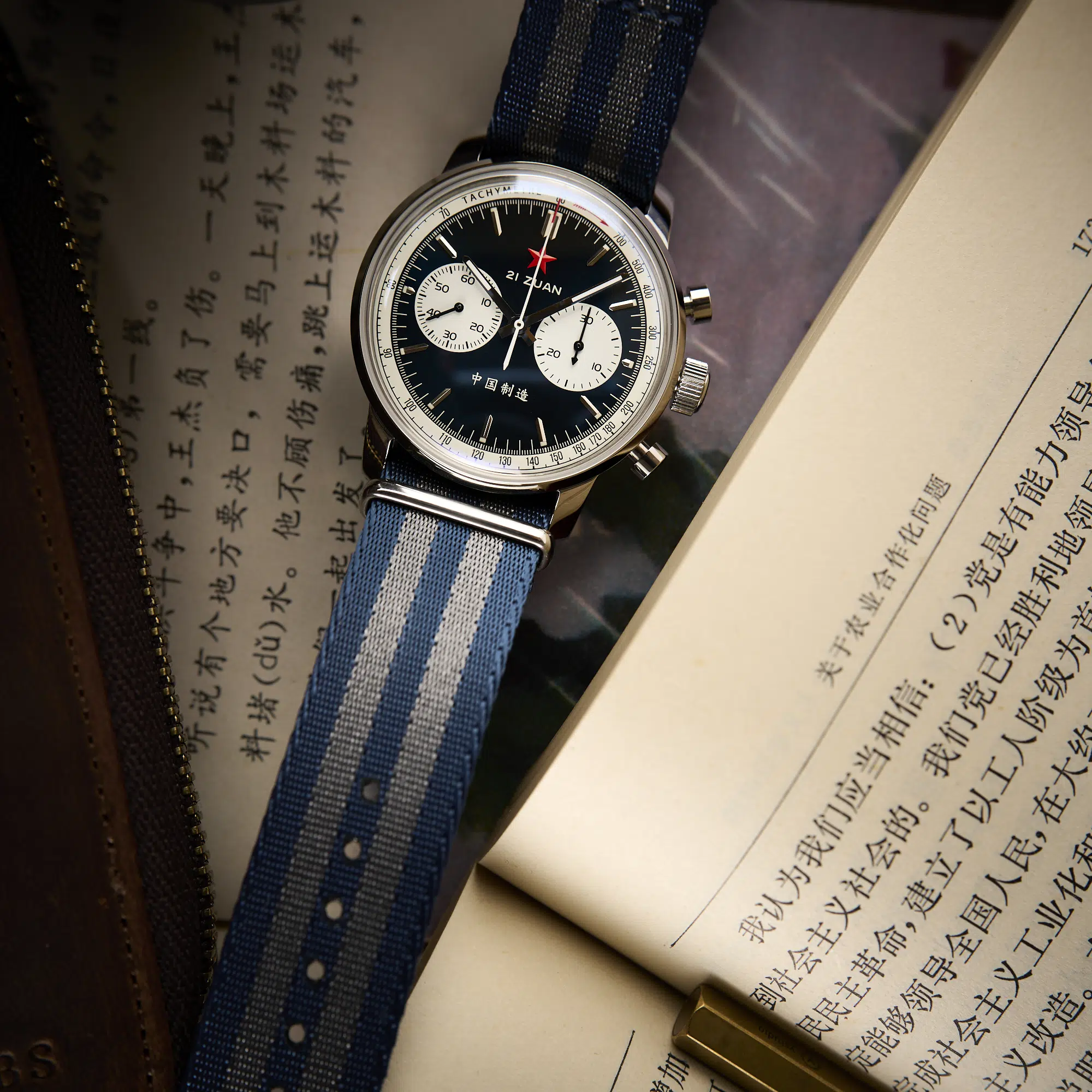 Sports Edition 1963 Seagull Movement | Blue Panda | 42mm - Image 6