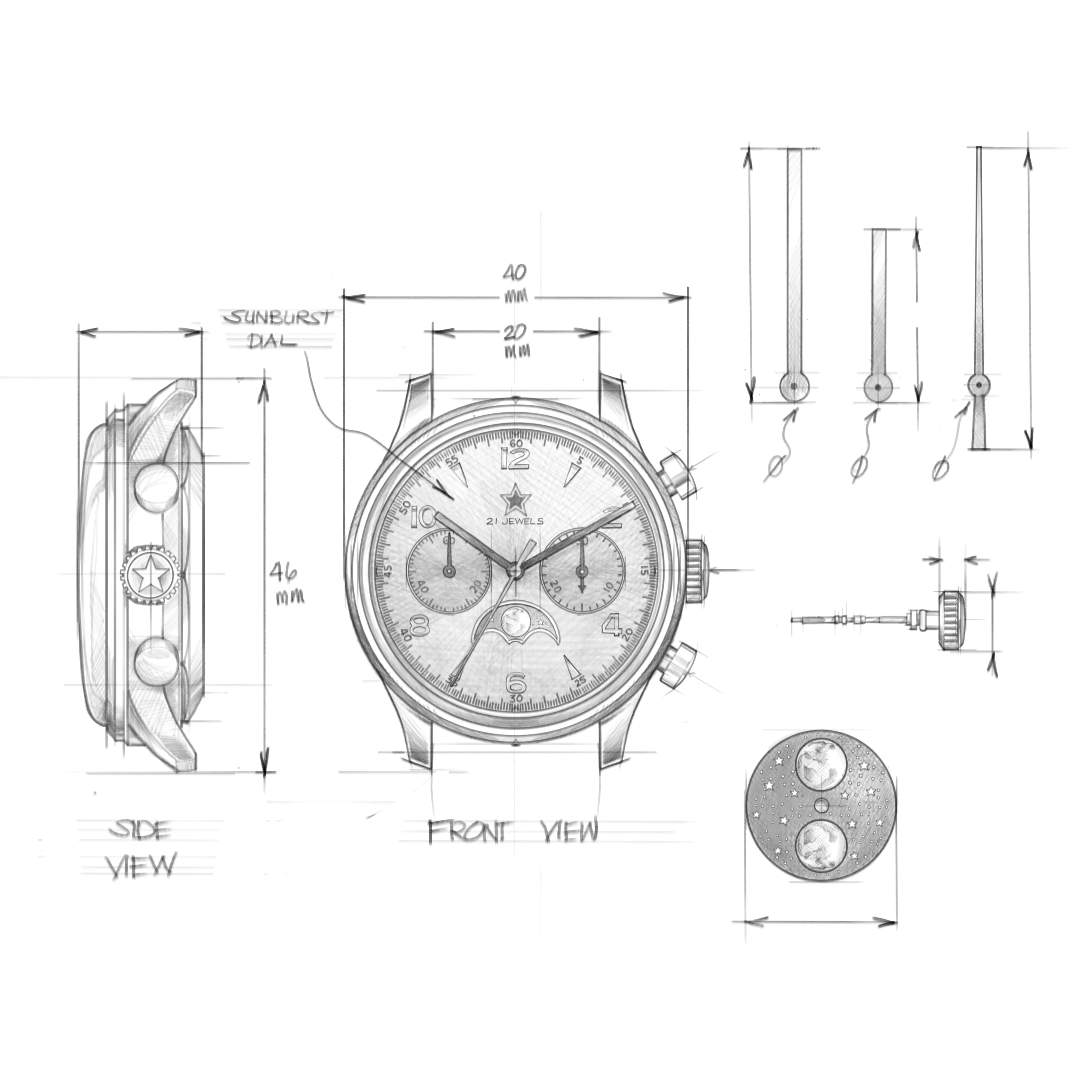 LIMITED EDITION | 1963 LEGACY EDITION | Seagull movement| MOONPHASE - Image 33
