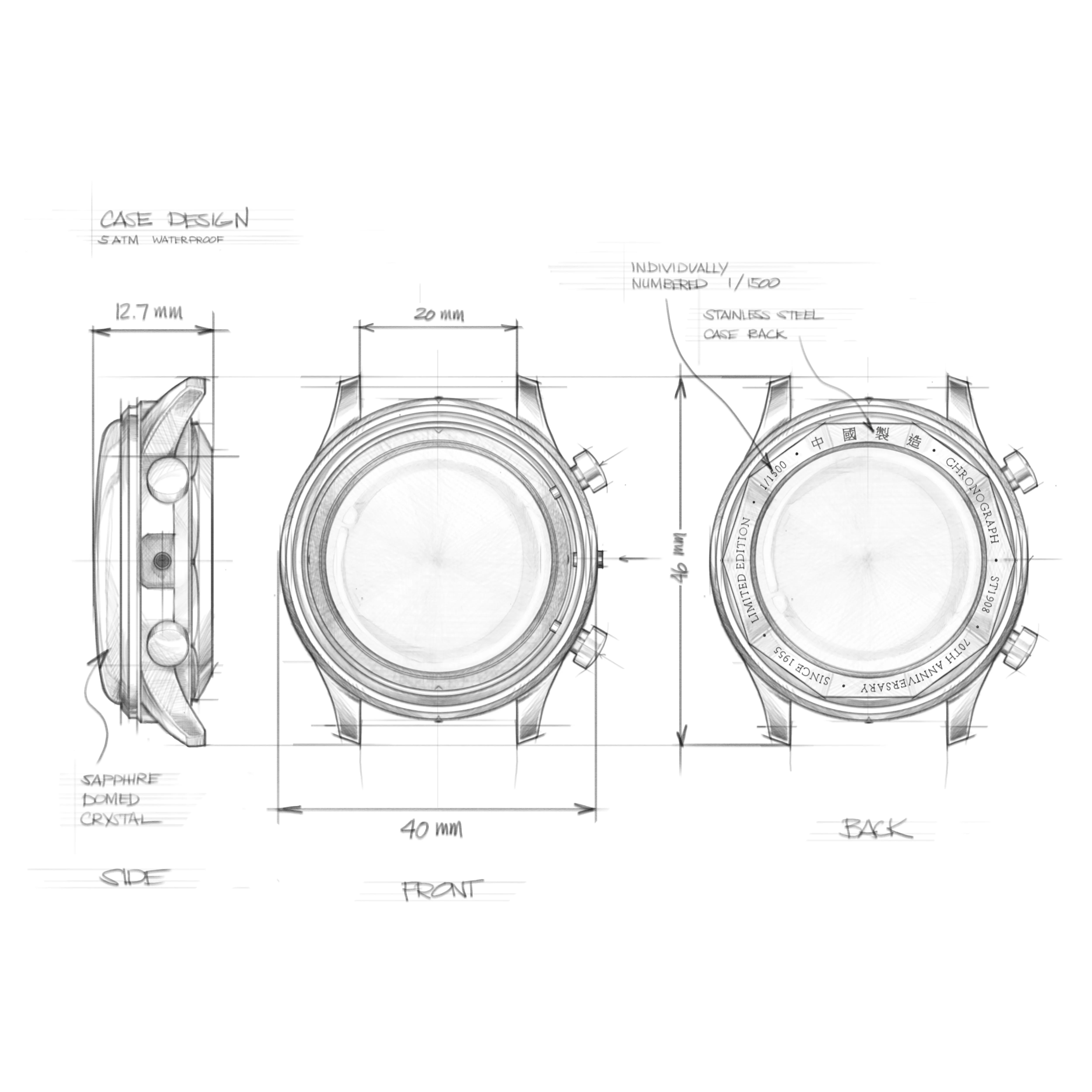 LIMITED EDITION | 1963 LEGACY EDITION | Seagull movement| MOONPHASE - Image 34