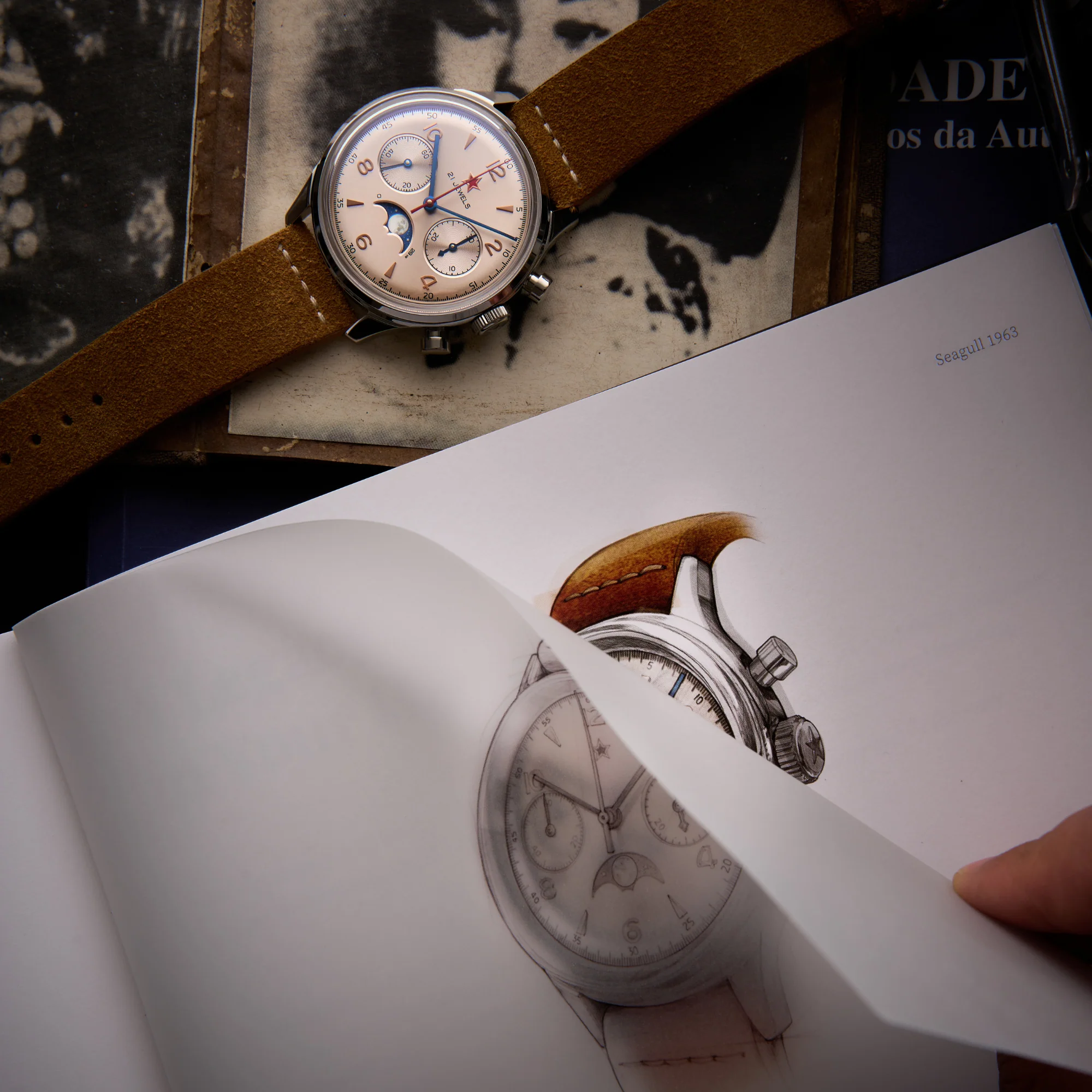 LIMITED EDITION | 1963 LEGACY EDITION | Seagull movement| MOONPHASE - Image 9