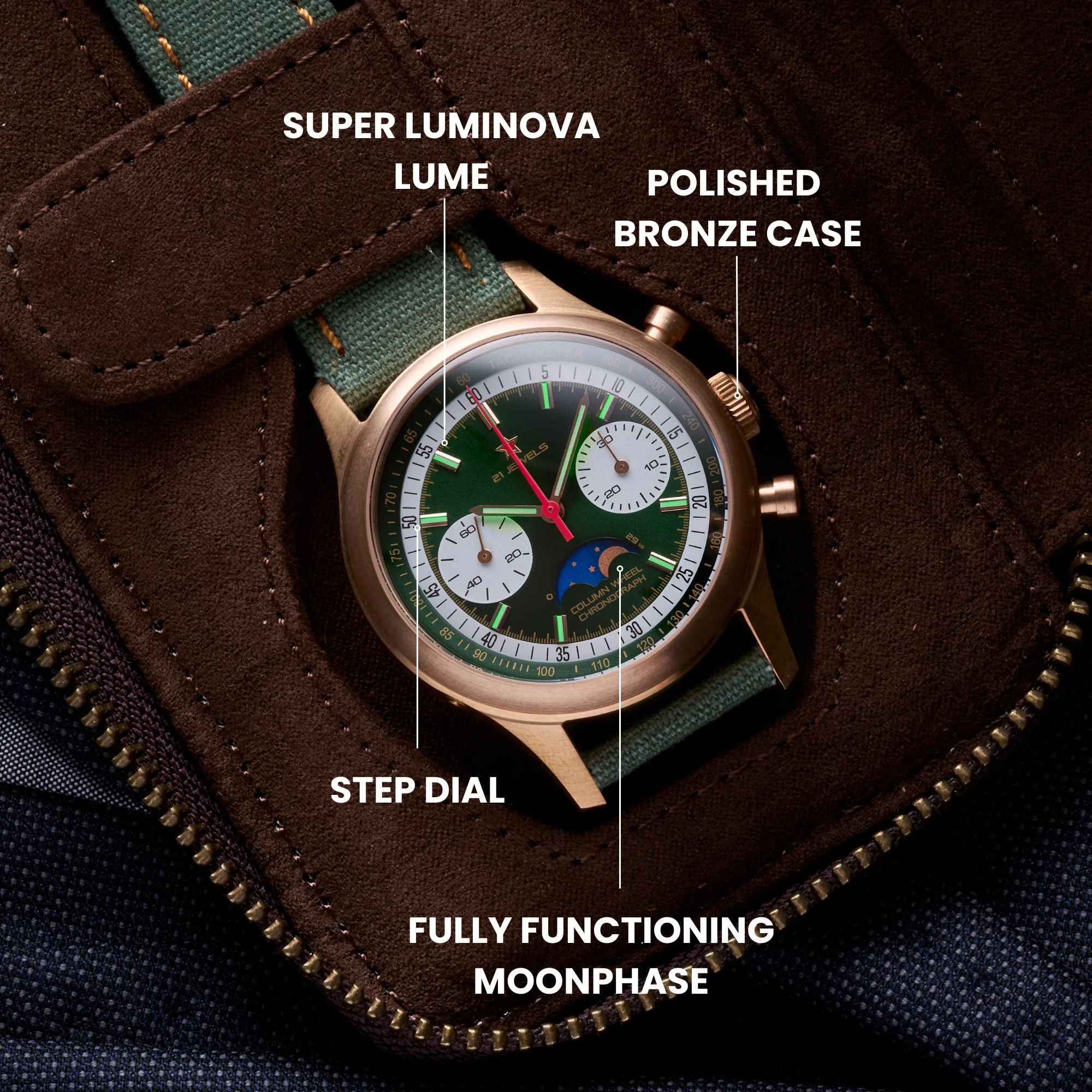 LIMITED EDITION | 1963 ICON | Moonphase | Bronze - Image 4